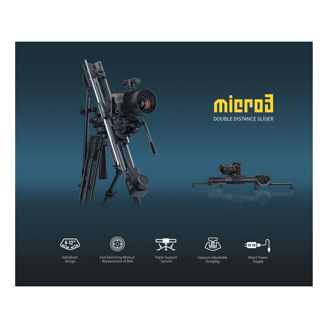 Zeapon Micro3 E700 Motorized Double Distance Camera Slider 77cm - 9